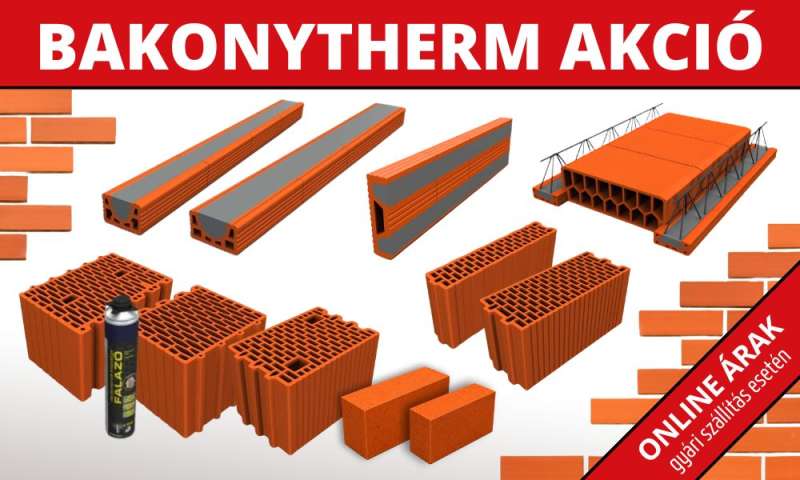 Bakonytherm falazóanyagok akciós online áron
