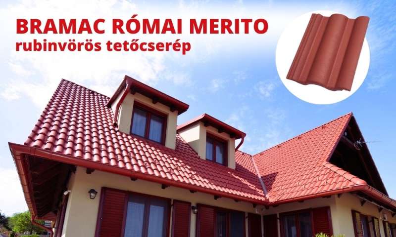 Bramac Római Merito tetőcserép most csak 349 Ft/db