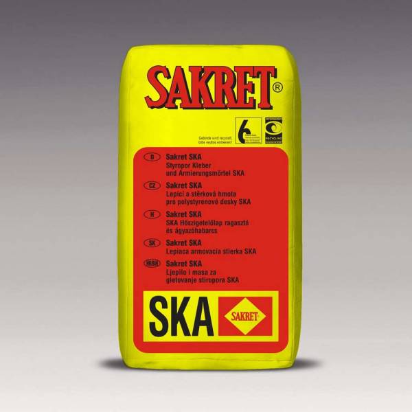 Sakret SKA hőszigetelő lap ragasztó és ágyazóhabarcs - 25 kg