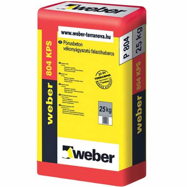 Weber webermix P804 KPS - pórusbeton vékonyágyazatú falazóhabarcs