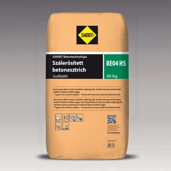 Sakret BE-04 HS szulfátálló esztrich - 40 kg