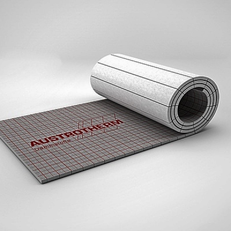 Austrotherm lépéshangszigetelő tekercs alufólia kasírozással