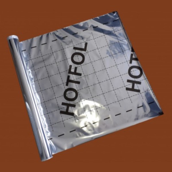 BaloBau HOTFOL négyzetrácsos, hőtükrös padlófűtés-alátétfólia - 100 cm széles