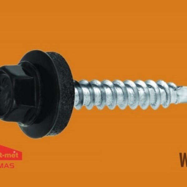 BaloBau Lindab típusú csavar fémhez - RAL9005 Antracit