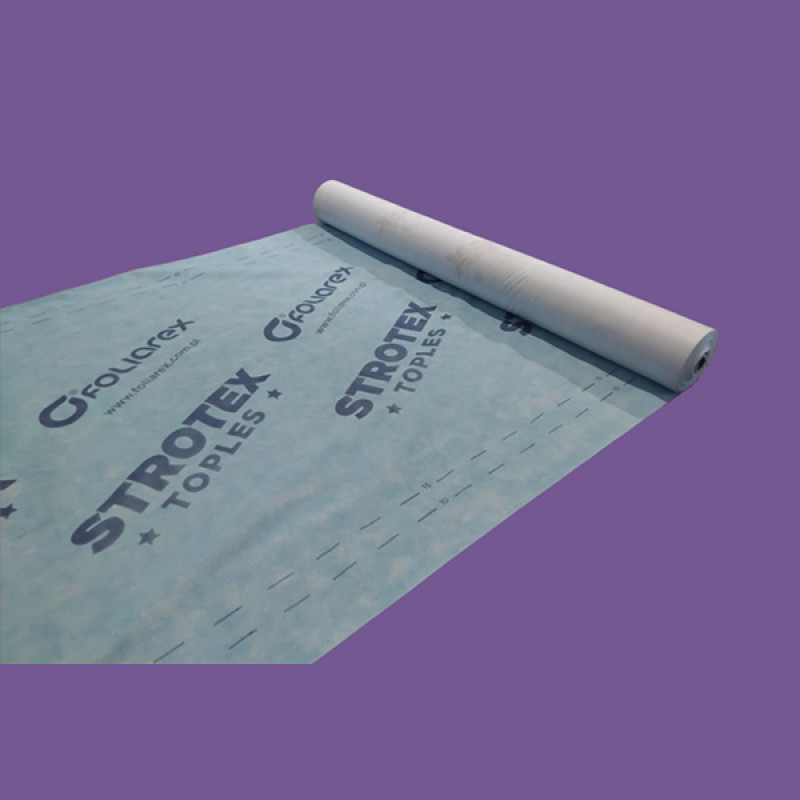 STROTEX TOPLES páraáteresztő tetőfólia - 90 g/m2 1,5 x 50 m