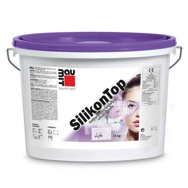 Baumit SilikonTop 3R szilikongyantás vékonyvakolat 25kg - III.színcsoport