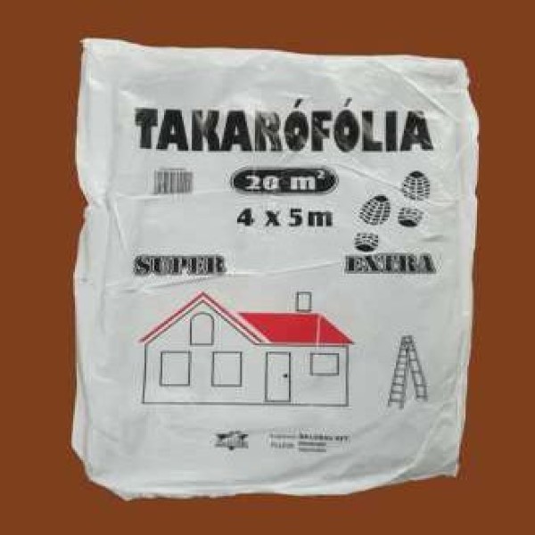 BaloBau Lapolt létrázható SUPER EXTRA takarófólia, újrahaszn. PE - 4 x 5 m