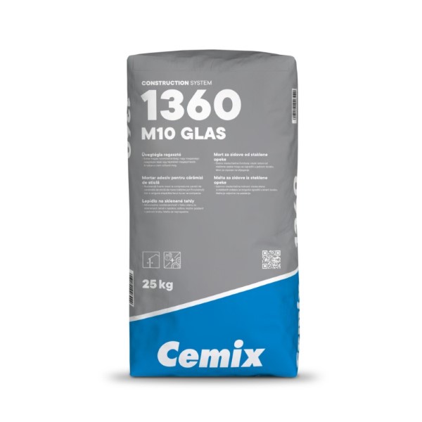 Cemix M10 Glas üvegtégla ragasztó Hf 100 - 25 kg