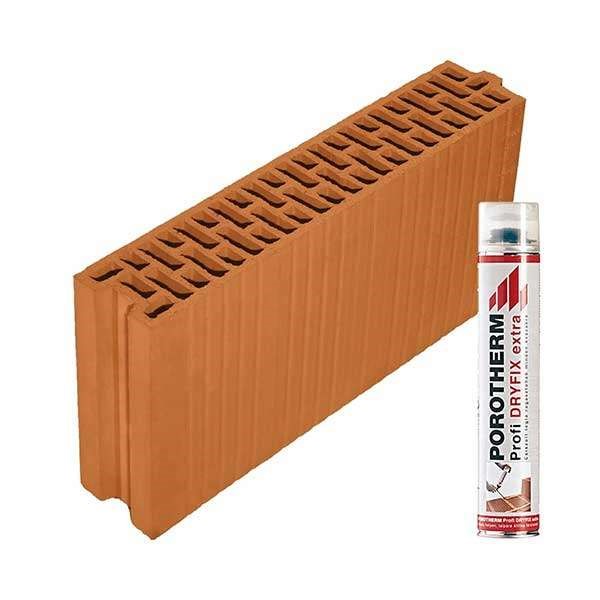 Porotherm Rapid + Dryfix 10 N+F neo tégla