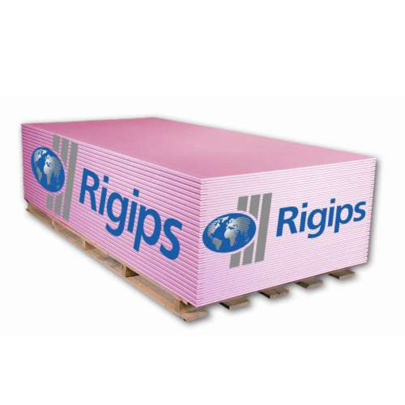Rigips RFI tűzgátló impregnált 12,5 mm gipszkarton - 1200 x 2000 mm