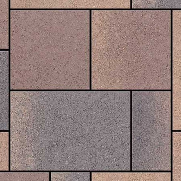 Semmelrock Citytop Kombi térkő - Barna-mix