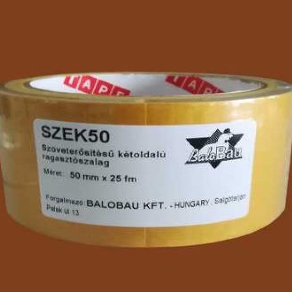 BaloBau Szöveterősítéses kétoldalú ragasztószalag - 50 mm x 25 m
