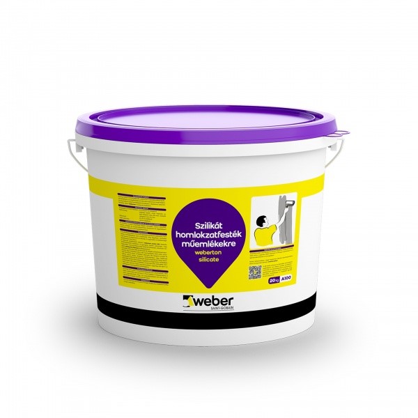 Weber Weberton Silicate szilikát homlokzatfesték, alapáras színek - 20 kg